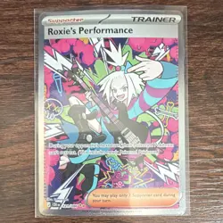 Pokemon TCG Roxie's Performance SIR chaos rising Pack fresh 121/86 - Image 1