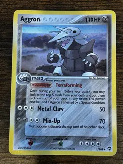 Aggron - 1/108 - Pokemon Power Keepers Holo Card NM - Image 1