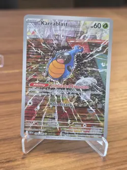 Karrablast - Holo Illustration Rare Pokemon SV: Black Bolt 094/086 NM ✨Centered - Image 1