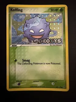 2005 Pokemon Deoxys Koffing 62/107 Reverse Holo Foil Stamp Nm - Image 1