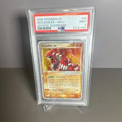 Pokemon Groudon ex Crystal Guardians Ultra Rare Holo 93/100 2006 PSA 9 English - Image 1