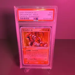 Pokemon Groudon ex Crystal Guardians Ultra Rare Holo 93/100 2006 PSA 9 English - Image 3