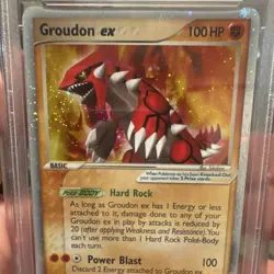 Pokemon Groudon ex Crystal Guardians Ultra Rare Holo 93/100 2006 PSA 9 English - Image 4