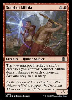 x1 Sunshot Militia - Lost Caverns of Ixalan - NM - MTG - Image 1