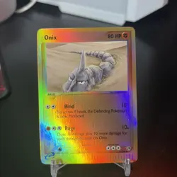 2003 POKEMON EX SANDSTORM 71 ONIX-REVERSE FOIL NM - Image 1