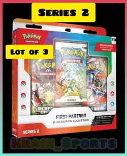 In Hand LOT OF 3 Pokemon TCG First Partner Illustration Collection Series 2 🔥 - Image 1
