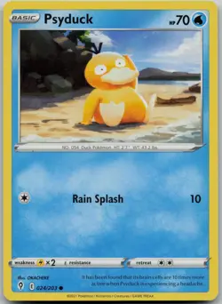 Psyduck 024/203 Common Evolving Skies Pokemon Near Mint - Image 1