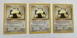 Pokemon Snorlax Lot Jungle/ Base Set 2/Legendary Collection WOTC Non Holo LP/MP - Image 1