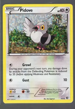 PIDOVE 011/012 HOLO PROMO MCDONALD'S PROMOS 2011 POKEMON HOLO PROMO KEN SUGIMORI - Image 1