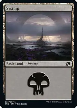 x1 Swamp (272) - The Brothers' War - NM - MTG - Image 1
