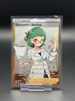 Rosanne's Backup 172/172 Brilliant Stars Ultra Rare Near Mint Pokemon Card TCG - Image 1