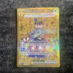 Pokemon Card Terapagos EX 173/142 Hyper Rare Stellar Crown Near Mint - Image 1