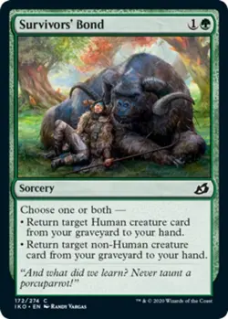 x1 Survivors' Bond - Ikoria: Lair of Behemoths - NM - MTG - Image 1
