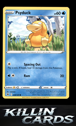Psyduck 028/189 Pokemon Common SWSH10: Astral Radiance Card NM - Image 1