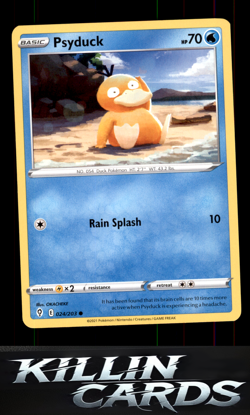 Psyduck 024/203 Pokemon Common SWSH07: Evolving Skies Card NM - Image 1