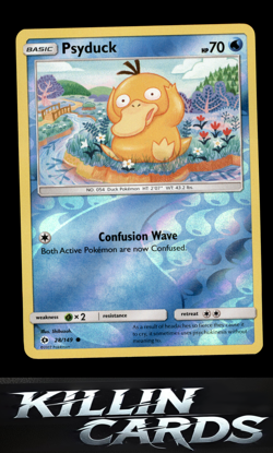 Reverse Holofoil Psyduck 28/149 Pokemon Common SM Base Set Card NM - Image 1