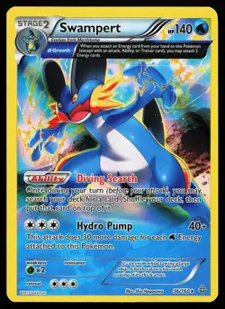 Swampert 36/160 Holo Rare Primal Clash Pokemon Card - Image 1