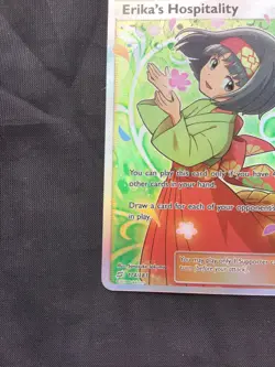 Pokemon Cards: Team Up Ultra Rare Full Art: Erika's Hospitality 174/181 - Image 5