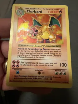 Pokemon TCG Charizard Base Set Holo Shadowless Rare Card 4/102 🔥🔥🔥 - Image 1