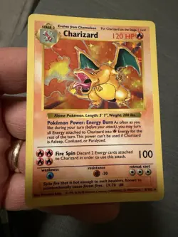 Pokemon TCG Charizard Base Set Holo Shadowless Rare Card 4/102 🔥🔥🔥 - Image 2
