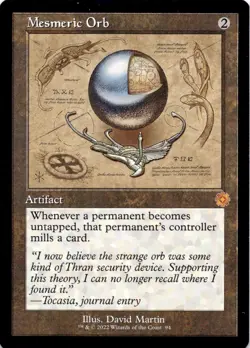 Mesmeric Orb (Schematic) 94 The Brothers' War: Retro Frame Artifacts MTG NM - Image 1