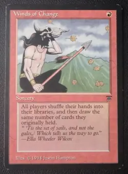 MTG Magic Legends Winds of Change Lightly Played. - Image 1