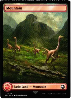 Mountain 24 Land Universes Beyond: Jurassic World Collection NM MTG - Image 1