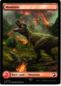 Mountain 24 Land Universes Beyond: Jurassic World Collection NM MTG - Image 2