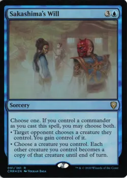 Sakashima's Will FOIL 91 CMR Commander Legends NM - Image 1