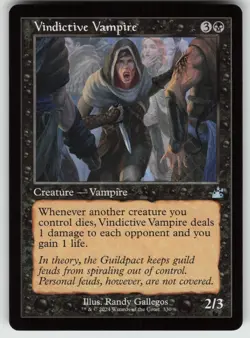 Vindictive Vampire (Retro Frame) 330 Ravnica Remastered Magic: The Gathering LP - Image 1
