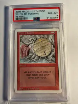 1994 MTG REVISED WHEEL OF FORTUNE PSA 8 (NM-MT) - Image 1