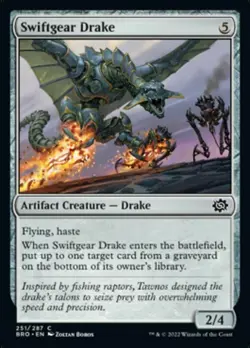 x1 Swiftgear Drake - The Brothers' War - NM - MTG - Image 1