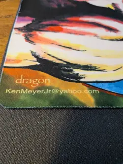 Bruce Lee "Dragon" Playmat Ken Meyer Jr. SIGNED Magic The Gathering Artist - Image 5