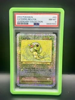 PSA 8 2002 Pokemon TCG Legendary Collection Caterpie Reverse Holo #69/110 - Image 1