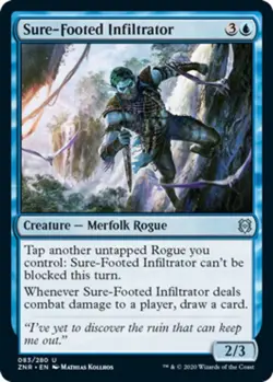 x1 Sure-Footed Infiltrator - Zendikar Rising - NM - MTG - Image 1