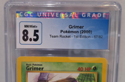 Pokemon- Grimer- 1st Edition #57/82- Team Rocket- CGC 8.5 NM/Mint+ - Image 2