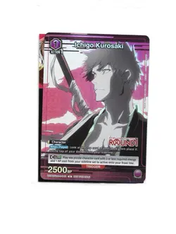 Round 1 X Union Arena Bleach Collab Promo Card (Ichigo Kurosaki)(Sealed) - Image 1