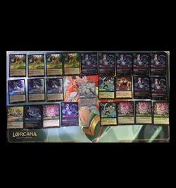 Huge Lorcana 25 cards promo Lot fabled whispers Jafar archazia elsa tinker bell - Image 1
