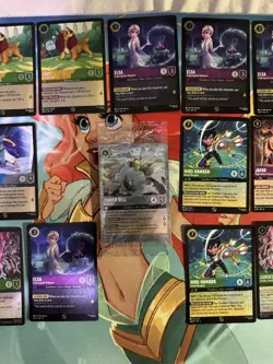 Huge Lorcana 25 cards promo Lot fabled whispers Jafar archazia elsa tinker bell - Image 4
