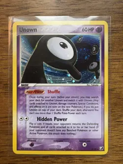 Unown R/28 Unseen Forces Unown Subset Holo Pokemon TCG Card - Image 1