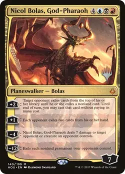 MTG English Nicol Bolas, God-Pharaoh NM Foil Promo Pack: Strixhaven - Image 1