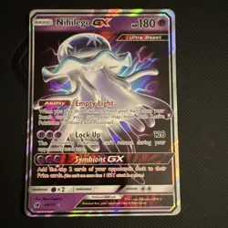 Pokemon TCG Nihilego GX Ultra Rare Card 49/111 Crimson Invasion - Image 1