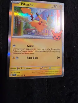 Halloween Pikachu 062/193 Reverse Holo Paldea Evolved Pokemon Card 2023 HP Basic - Image 1