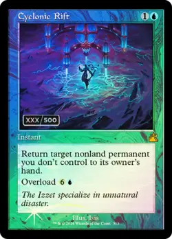 Cyclonic Rift (Retro Frame) (Serial Numbered) [RVR - 313] - NM [Foil] TCG MTG - Image 1