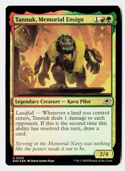 Tannuk, Memorial Ensign 233 Edge of Eternities Magic: The Gathering Foil - Image 1
