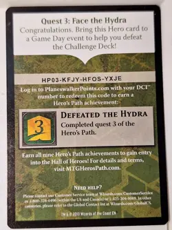 The Slayer - The Hero's Path Promo - Magic the Gathering MTG Nice! - Image 2