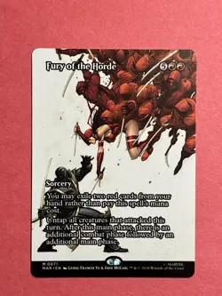 MTG Fury of the Horde Marvel Superheroes 0071 Mythic Borderless - Image 1