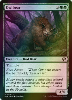 MTG Owlbear Foil ** Adventures in the Forgotten Realms ** English (NM) - Image 1