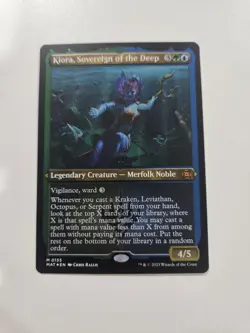 Kiora, Sovereign of the Deep - Foil Etched - MAT - NM - MTG - Image 1