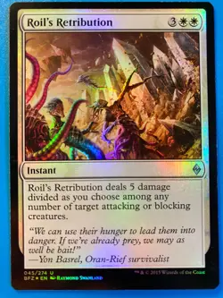 MTG 1x FOIL Roil's Retribution Battle for Zendikar Magic the Gathering x1 NM - Image 1